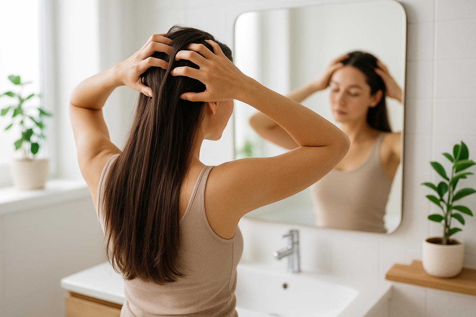 Massaggio del cuoio capelluto come abitudine per supportare la salute dei capelli