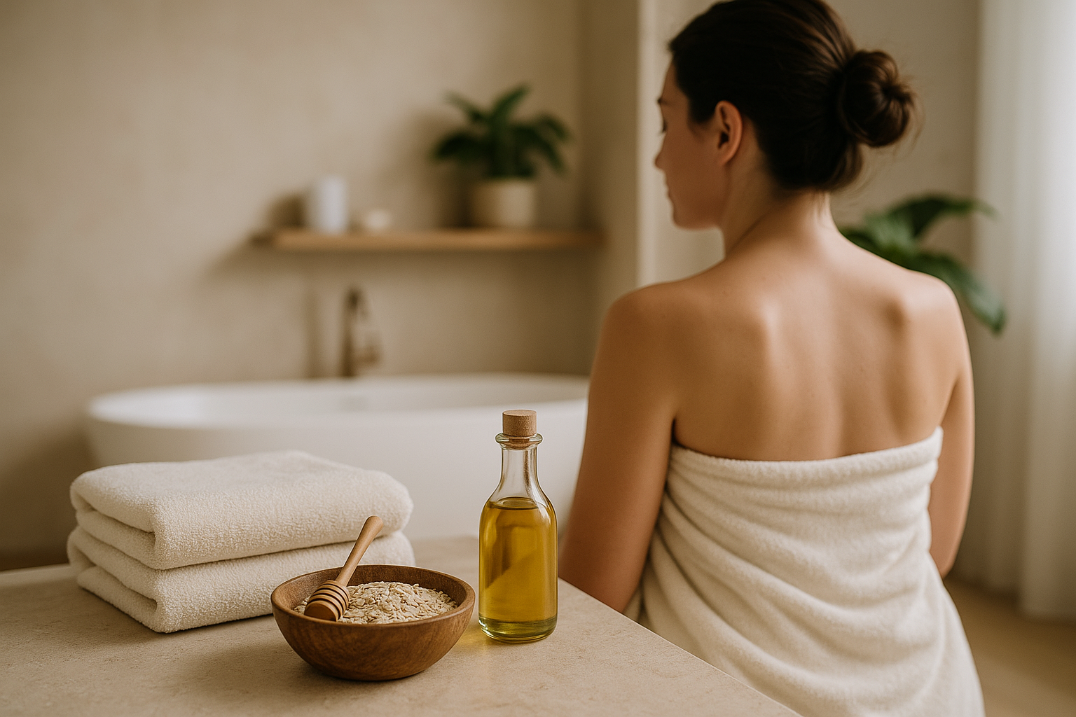 Rimedi naturali per la cura del corpo con ingredienti semplici e atmosfera rilassante